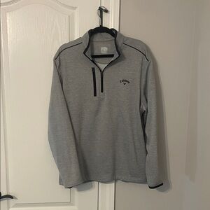 Callaway Men's Zip-Up Gray Sweater Size Large